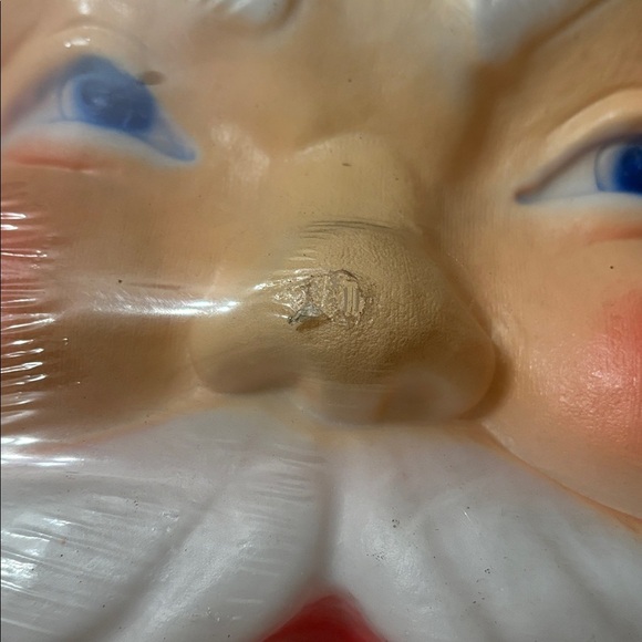 NEW OLD STOCK VINTAGE UNION BLOW MOLD SANTA CLAUS FACE 21 IN. ORIG. PACKAGING - Picture 2 of 16